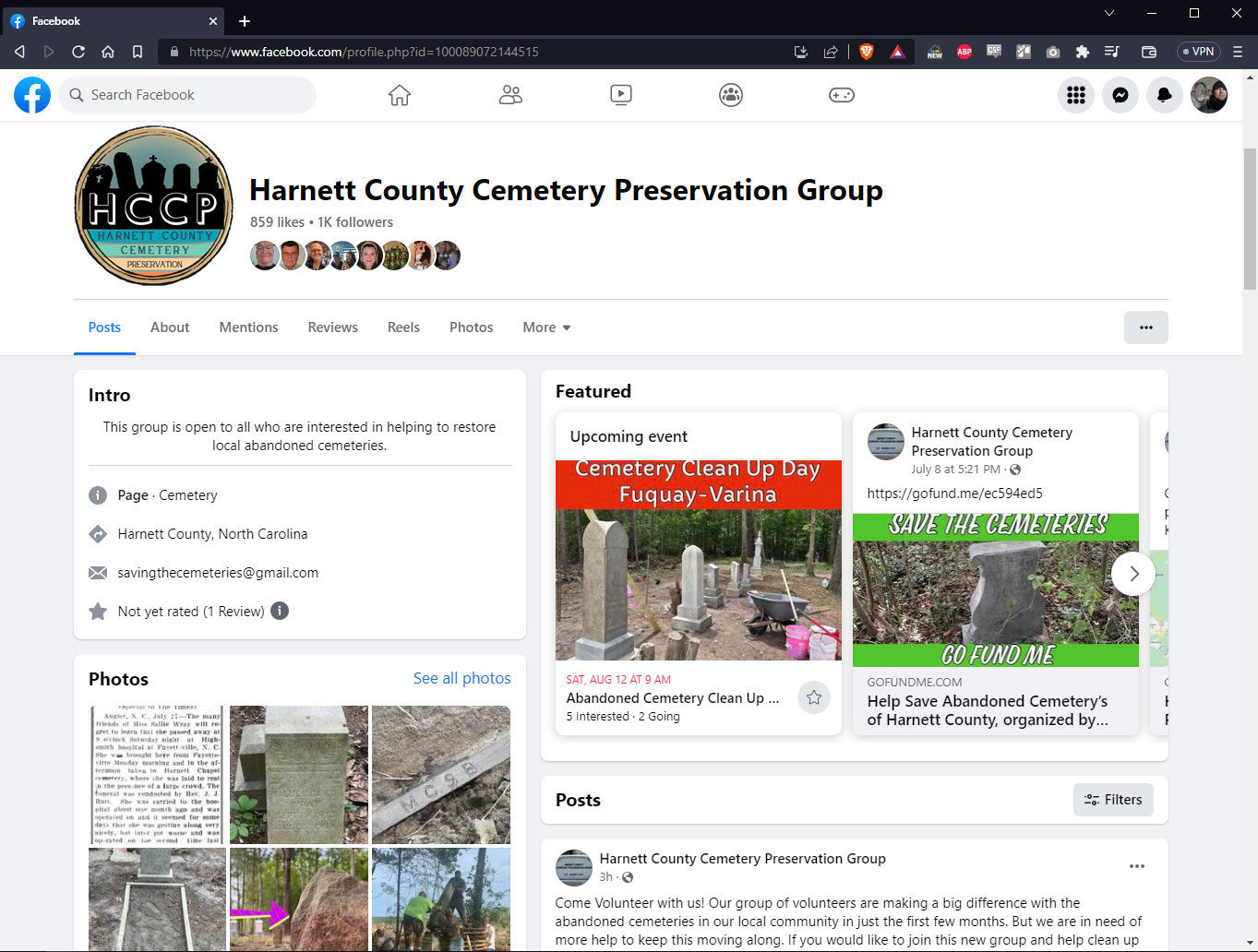 Find us on Facebook